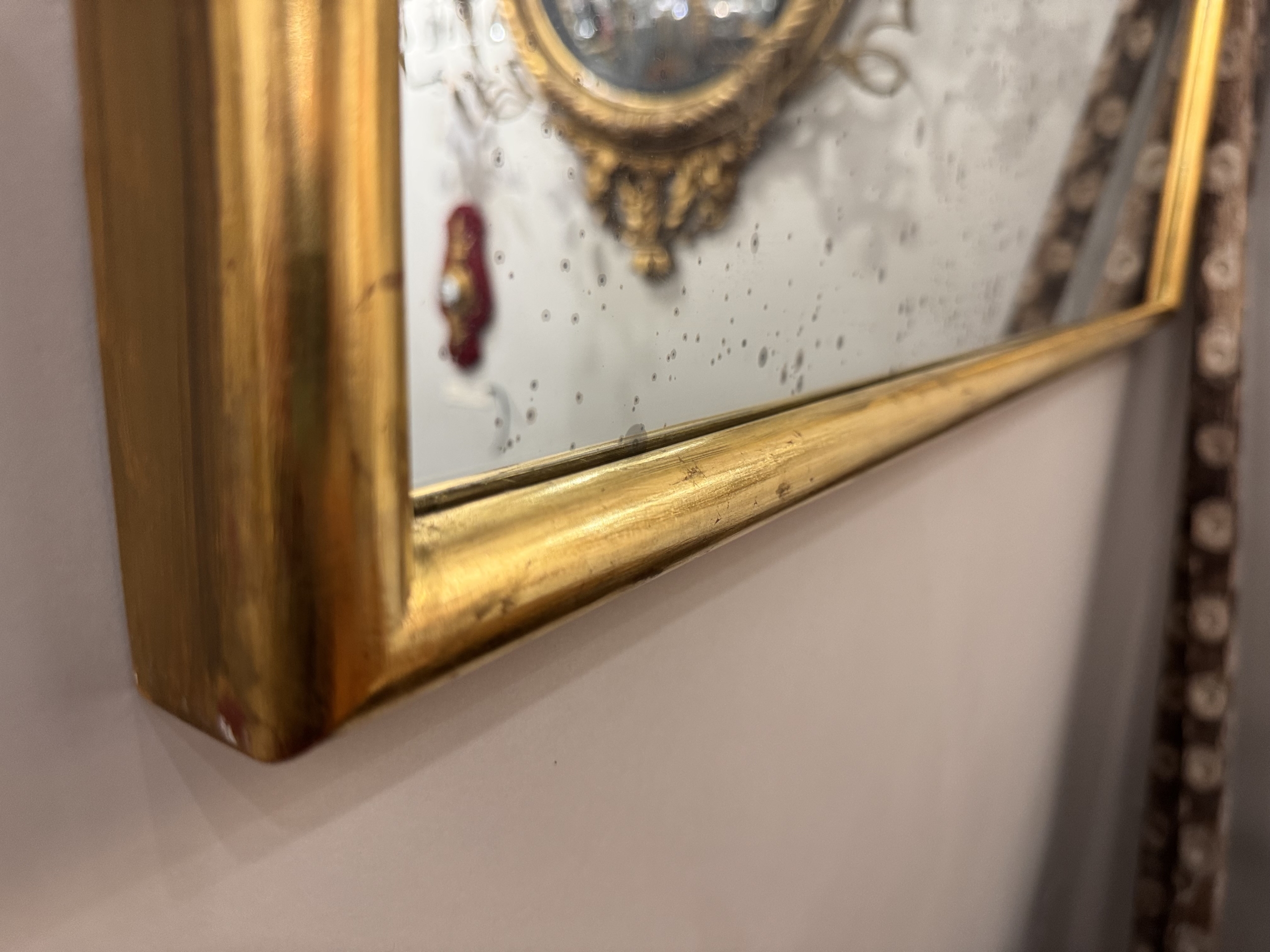 Pair of Contemporary Water Gilt Mirrors - Image 4