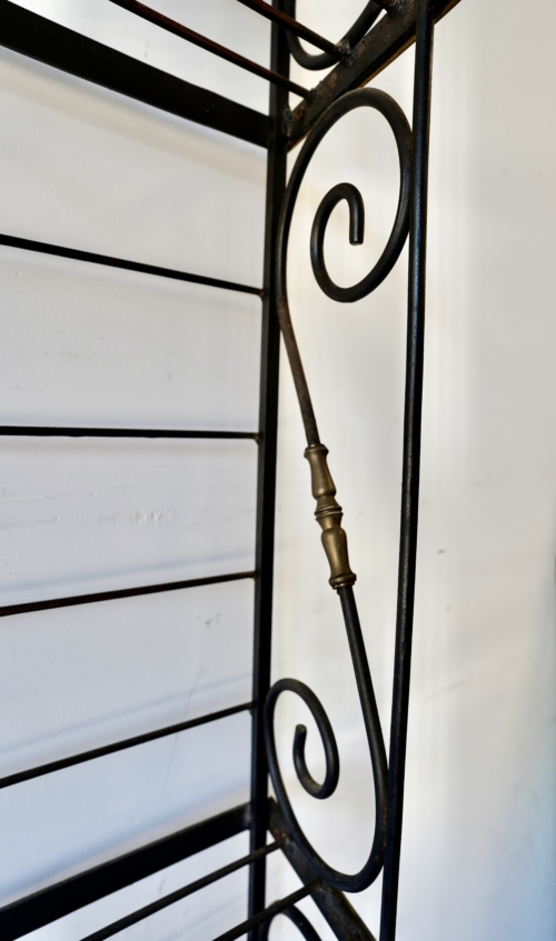 Iron and Brass French Bakers Rack