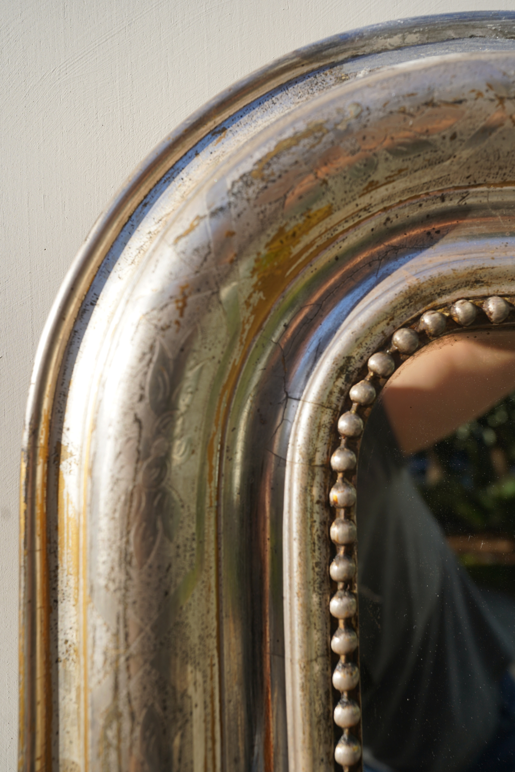 Large Silver Louis Philippe Mirror - Image 5