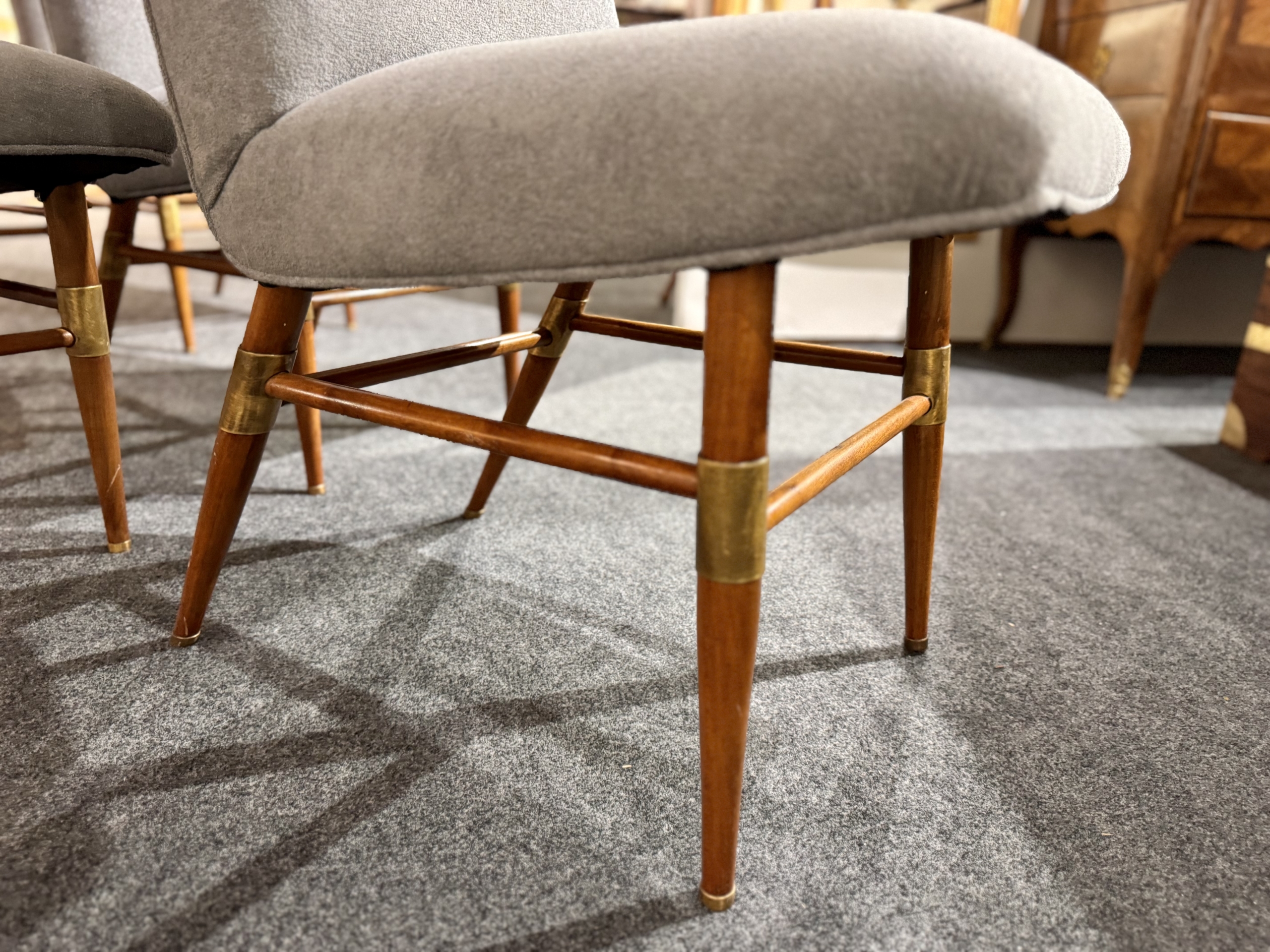 Set of six Mid Century Modern Chairs ca. 1960 - Image 3