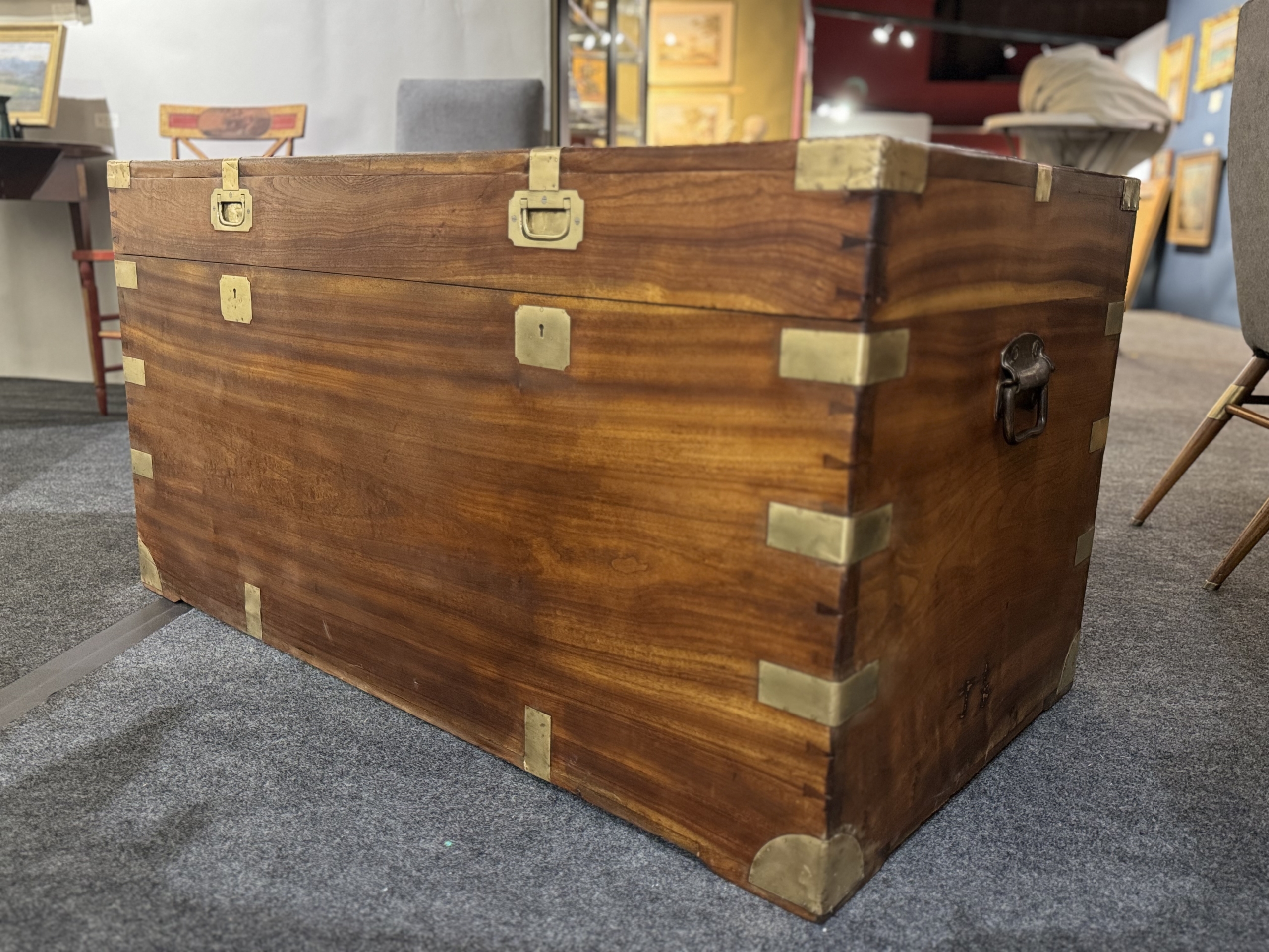 British Officers Campaign Trunk - Image 9