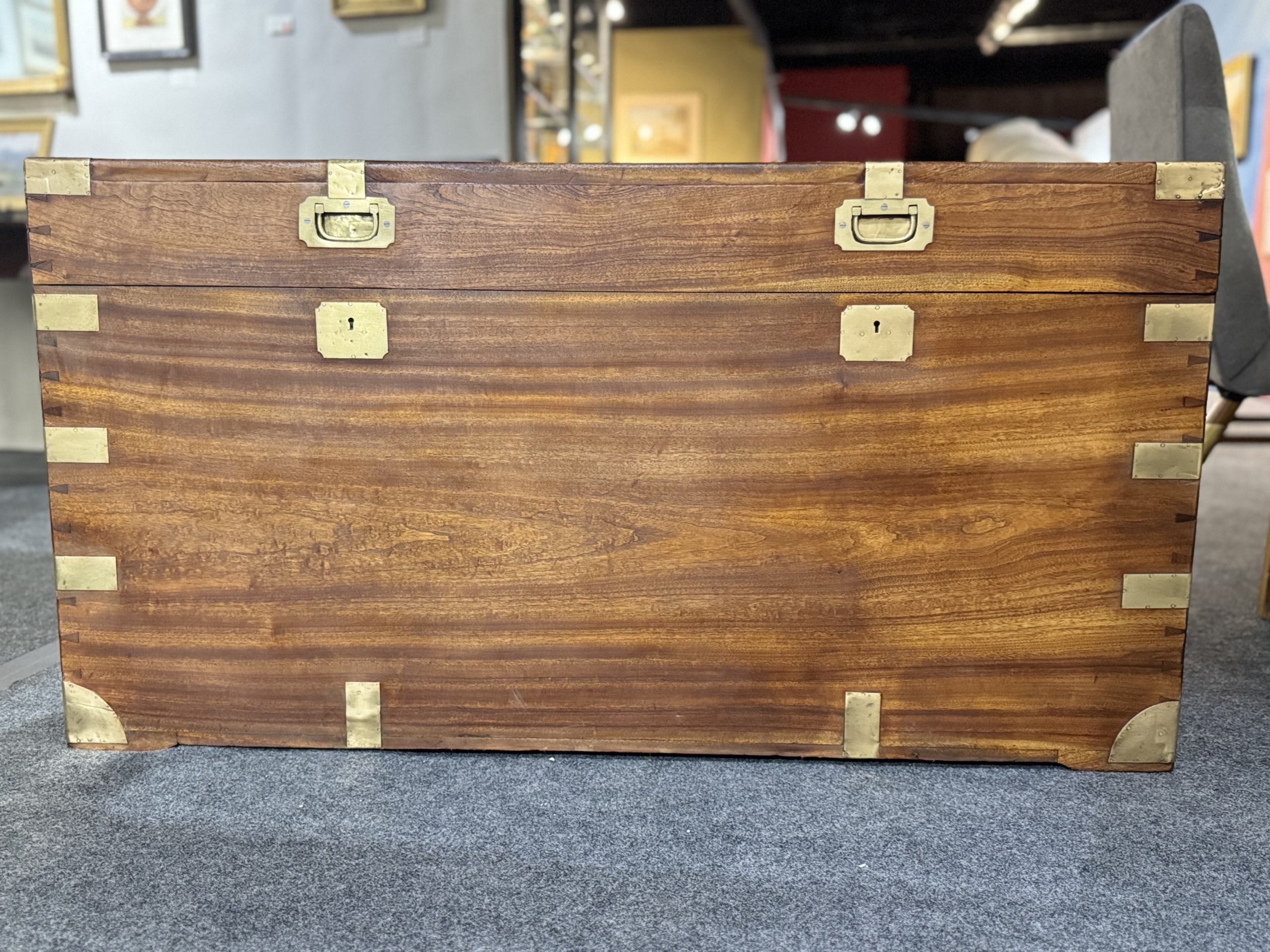 British Officers Campaign Trunk - Image 11