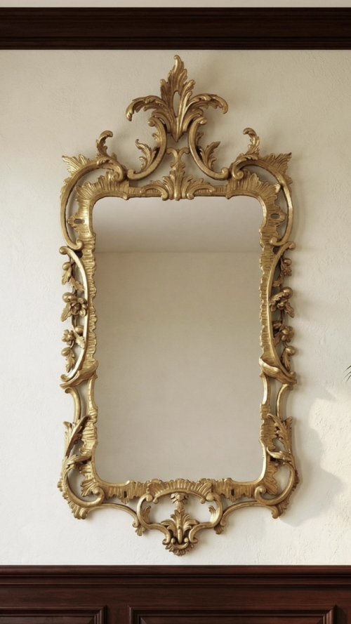 Very fine Antique Chippendale Mirror England c 1760.